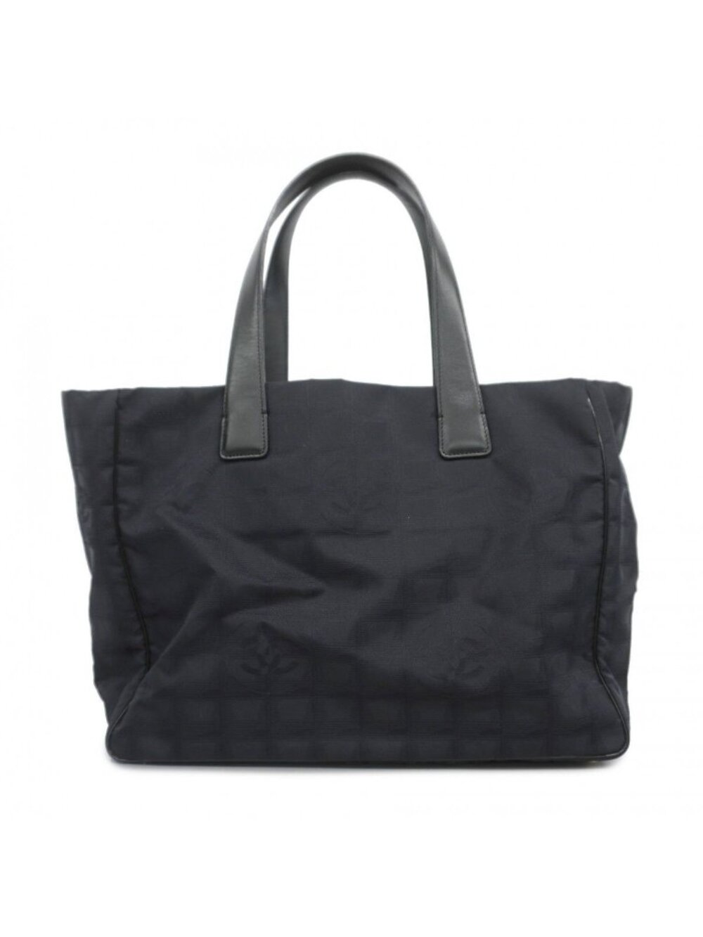 Chanel Tote New Travel Nylon Black Gold